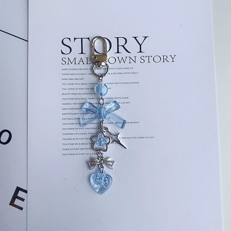 お取り寄せ商品】バックチャーム スマホチャーム 可愛い リボン クリア