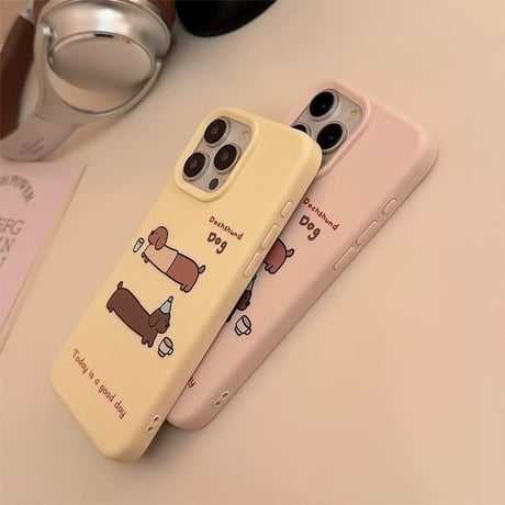 【お取り寄せ商品】iPhoneケース スマホケース iPhone15 iPhone14 シンプル 可愛い 犬 L9011