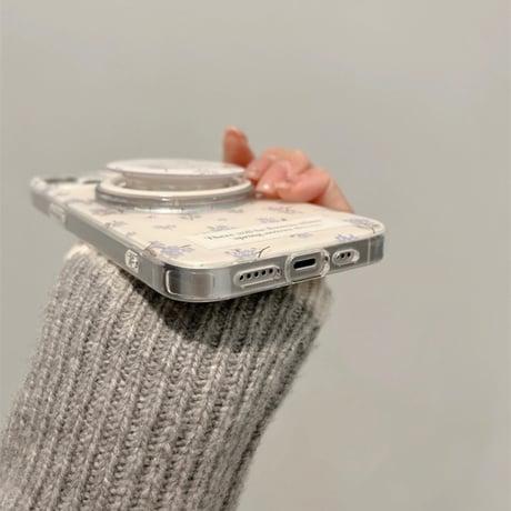 【お取り寄せ商品】iPhoneケース スマホケース iPhone16 iPhone15 iPhone14 かわいい 花柄 MagSafe 大人女子 韓国 L9283