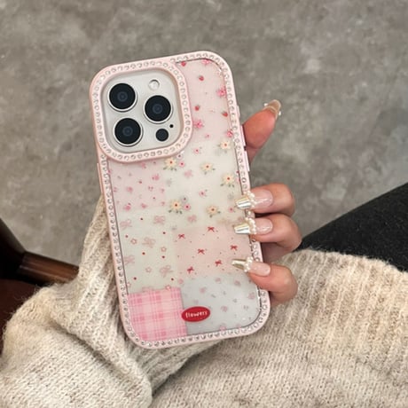【お取り寄せ商品】iPhoneケース スマホケース iPhone16 iPhone15 iPhone14 かわいい 小さい 花柄 L9359