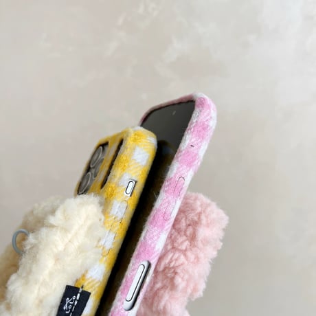 【お取り寄せ商品】iPhoneケース スマホケース iPhone17 iPhone16 iPhone15 iPhone14 冬 もこもこ リボン 可愛い 韓国 M7127