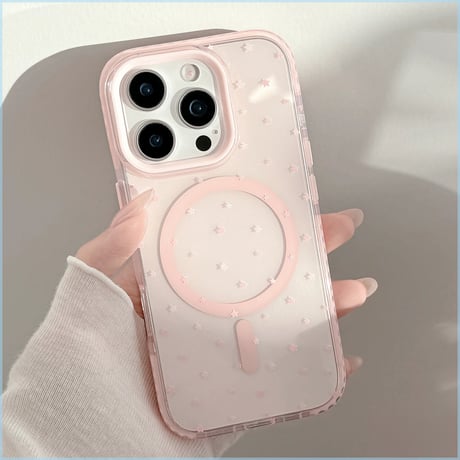 【お取り寄せ商品】iPhoneケース スマホケース iPhone16 iPhone15 iPhone14 magsafe ピンク 可愛い 韓国 L9863