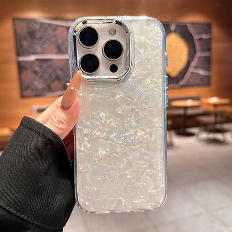 【お取り寄せ商品】iPhoneケース スマホケース iPhone16 iPhone15 iPhone14 シンプル シェル メタリック 可愛い L9223