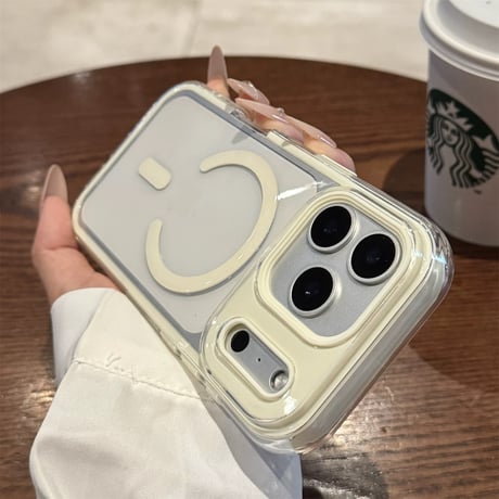 【お取り寄せ商品】iPhoneケース スマホケース iPhone17 iPhone16 iPhone15 iPhone14 magsafe シンプル 推し活 ミルキーカラー  M7159