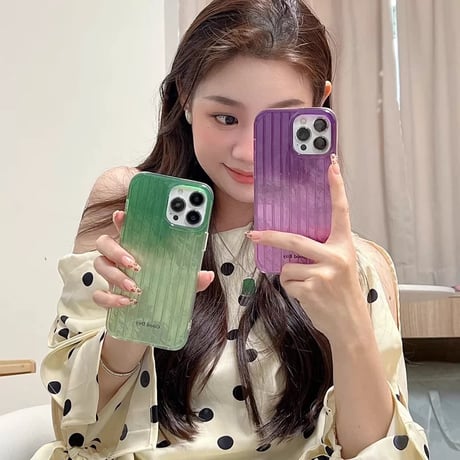 【お取り寄せ商品】iPhoneケース スマホケース iPhone15 iPhone14 シンプル きれいめ グリーン パープル L8996