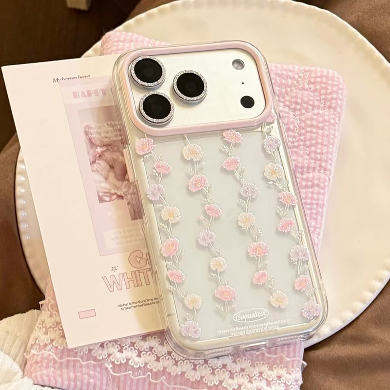 CASSETiFY ピンク花柄 iPhoneケース CATEGORY iphone14シリーズ | Luke