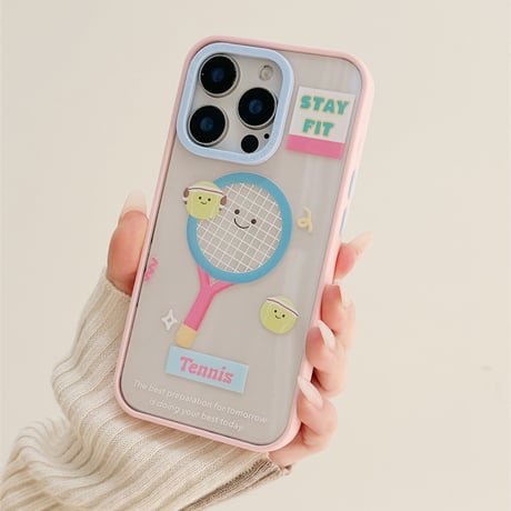 【お取り寄せ商品】iPhoneケース スマホケース iPhone15 iPhone14 キャラクター スポーツ フレーム パステル L9002