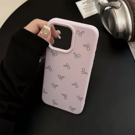 【お取り寄せ商品】iPhoneケース スマホケース iPhone16 iPhone15 iPhone14 シンプル パステル リボン L9005