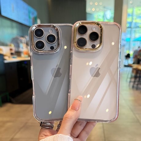 【お取り寄せ商品】iPhoneケース スマホケース iPhone16 iPhone15 iPhone14 クリアケース メタルフレーム サイド ラメ L9844