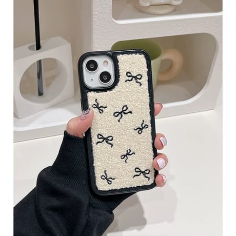 【お取り寄せ商品】iPhoneケース スマホケース iPhone16 iPhone15 iPhone14 かわいい 秋 冬 リボン L9165