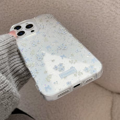 【お取り寄せ商品】iPhoneケース スマホケース iPhone16 iPhone15 iPhone14 大人可愛い 春 おしゃれ 花柄 クリア L9385