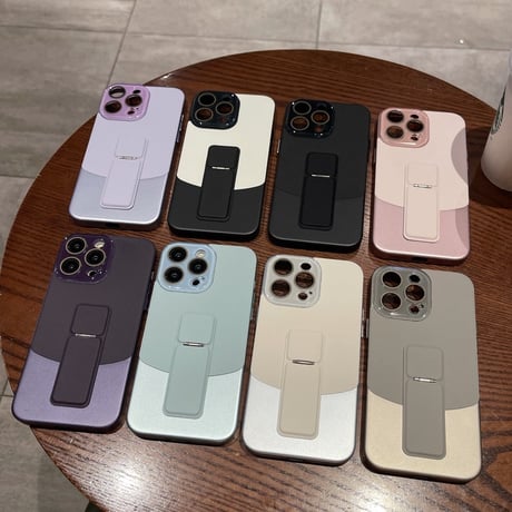 【お取り寄せ商品】iPhoneケース スマホケース iPhone15 iPhone14 サンプル ツートン スタンド L8930