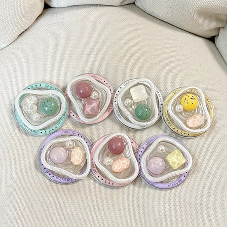 【お取り寄せ商品】グリップ リボン mag safe 大人女子 落下防止 マグセーフグリップ ニュアンス M7052