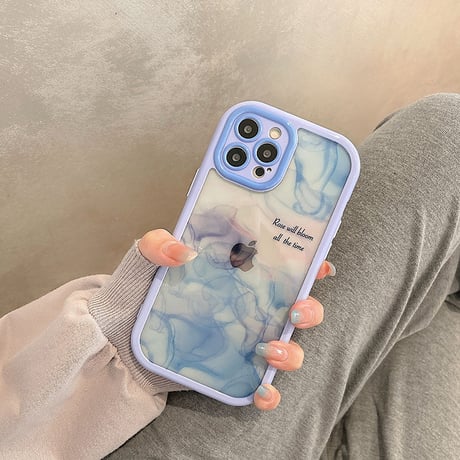 【お取り寄せ商品】iPhone case ケース iPhone13 iPhone14 iPhone15 マーブル インク 英字 オシャレ L5882