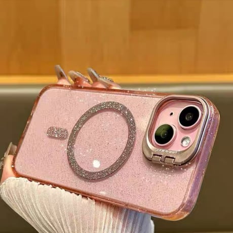 【お取り寄せ商品】iPhoneケース スマホケース iPhone16 iPhone15 iPhone14 グリッター キラキラ ラメ MagSafe L9845