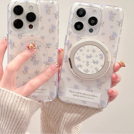 【お取り寄せ商品】iPhoneケース スマホケース iPhone16 iPhone15 iPhone14 大人かわいい 花柄 MagSafe L9289