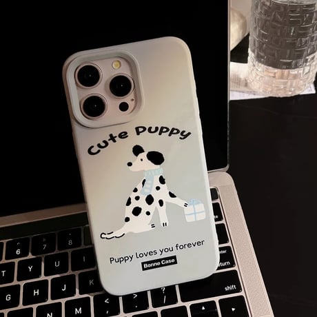【お取り寄せ商品】iPhoneケース スマホケース iPhone16 iPhone15 iPhone14 かわいい シンプル 犬 L9144