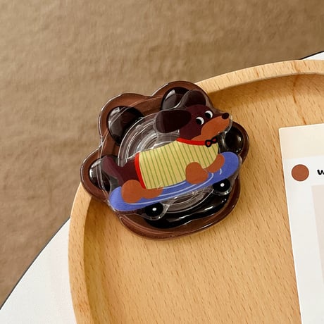 【お取り寄せ商品】magsafe グリップ 磁石 韓国 キャラクター 可愛い 犬 M7031