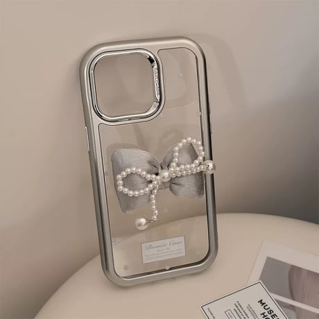 【お取り寄せ商品】iPhoneケース スマホケース iPhone15 iPhone14 ラブリー リボン かわいい L9004