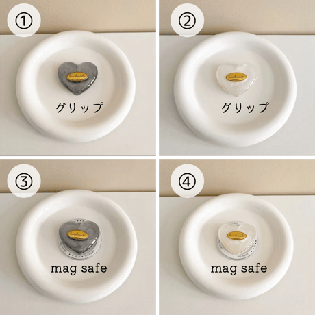 【お取り寄せ商品】iPhone グリップ ペイント mag safe 大人女子 落下防止 M7011