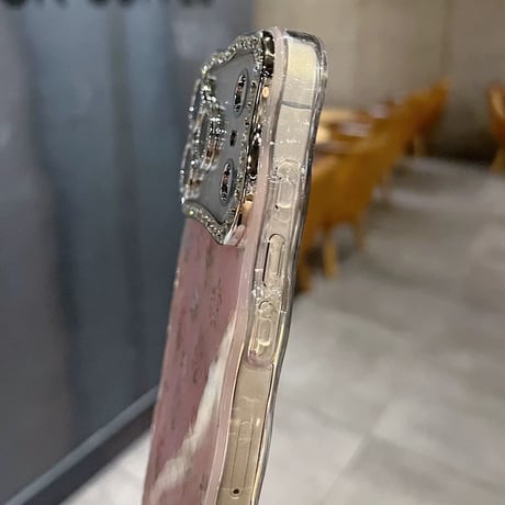 【お取り寄せ商品】iPhoneケース スマホケース iPhone17 iPhone16 iPhone15 チューリップ ストーン キラキラ ウェーブ M7103