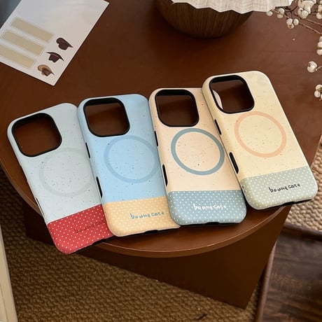 【お取り寄せ商品】iPhoneケース スマホケース iPhone17 iPhone15 iPhone14 magsafe 可愛い 韓国 くすみカラー L9170