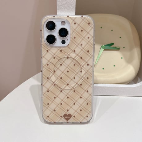 【お取り寄せ商品】iPhoneケース スマホケース iPhone17 iPhone16 iPhone15 magsafe ドット シンプル 可愛い 韓国 M7115