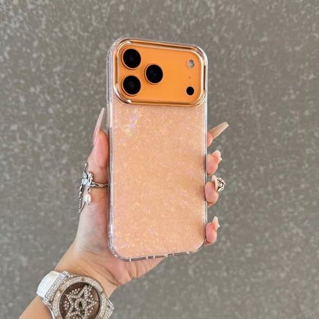 【お取り寄せ商品】iPhoneケース スマホケース iPhone17 iPhone16 iPhone15 シェル メタリック シンプル ラメ L9179