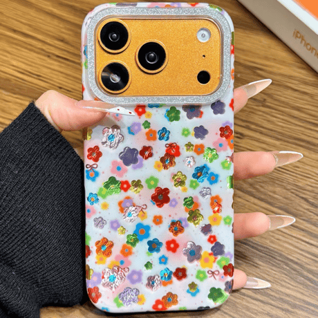 【お取り寄せ商品】iPhoneケース スマホケース iPhone17 iPhone16 iPhone15 韓国 カラフル フラワー ポップ M7152