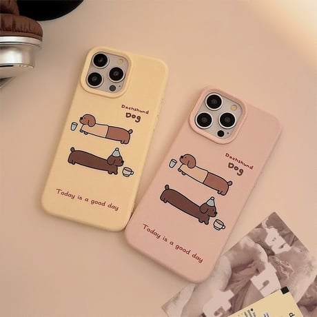 【お取り寄せ商品】iPhoneケース スマホケース iPhone15 iPhone14 シンプル 可愛い 犬 L9011