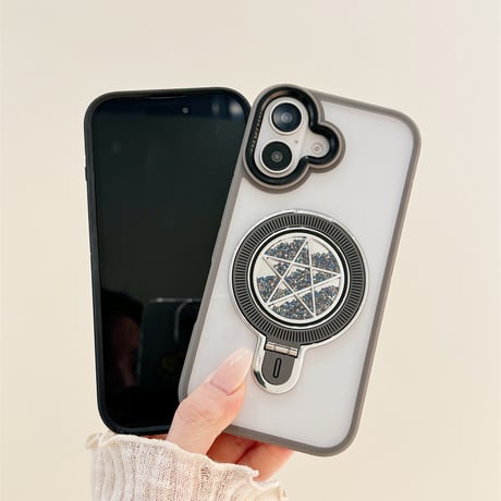 【お取り寄せ商品】iPhoneケース スマホケース iPhone16 iPhone15 iPhone14 星 スタンド クリア シンプル L8993