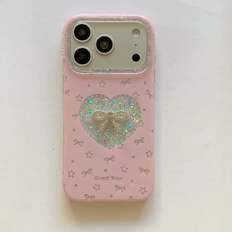 【お取り寄せ商品】iPhoneケース スマホケース iPhone17 iPhone16 iPhone15 iPhone14 リボン ラメ 韓国 可愛い M7135