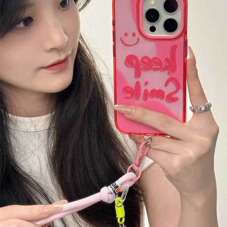 【お取り寄せ商品】iPhoneケース スマホケース iPhone14 keep Smile キャラクター L8945