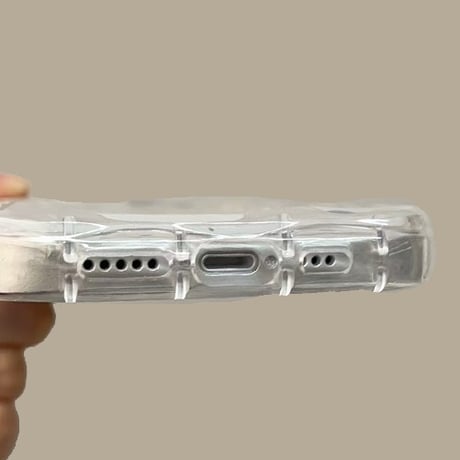 【お取り寄せ商品】iPhoneケース スマホケース iPhone15 iPhone14 フラワー 花柄 デイジー ストラップ付き シェルパターンシート 透明 ウェーブ かわいい 韓国 L7891