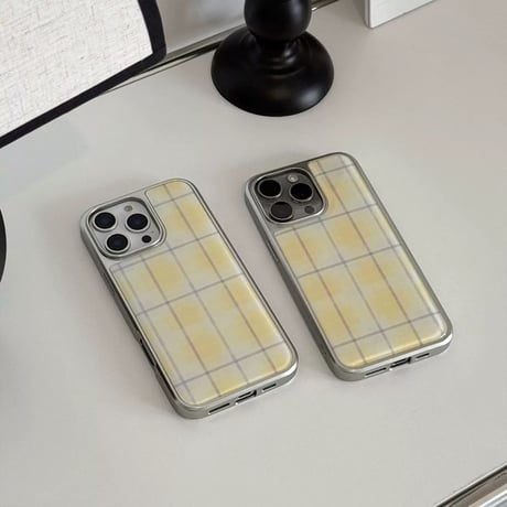 【お取り寄せ商品】iPhoneケース スマホケース iPhone16 iPhone15 iPhone14 大人可愛い 春 チェック柄 L9396