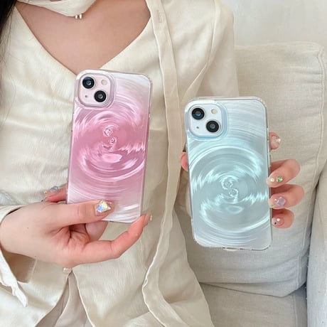 【お取り寄せ商品】iPhoneケース スマホケース iPhone16 iPhone15 iPhone14 可愛い ウェーブ グラデーション マーブル おしゃれ L9428