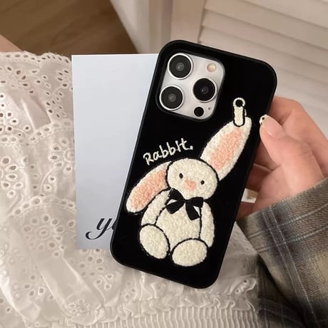 【お取り寄せ商品】iPhoneケース スマホケース iPhone16 iPhone15 iPhone14 かわいい キュート うさぎ L9156