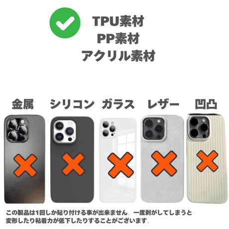 【お取り寄せ商品】magsafeシール マグネット マグセーフ 2枚入り DIY M7020