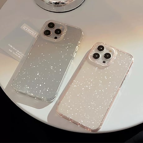 【お取り寄せ商品】iPhoneケース スマホケース iPhone15 iPhone14 クリア シンプル ラメ L8360