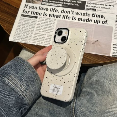 【お取り寄せ商品】iPhoneケース スマホケース iPhone16 iPhone15 iPhone14 大人可愛い 韓国 スプラッシュデザイン MagSafe L9341