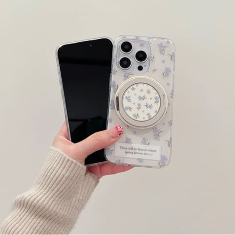 【お取り寄せ商品】iPhoneケース スマホケース iPhone16 iPhone15 iPhone14 大人かわいい 花柄 MagSafe L9289