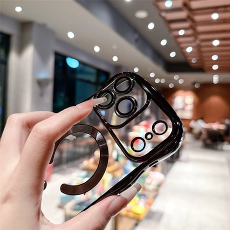 【お取り寄せ商品】iPhoneケース スマホケース iPhone17 iPhone16 iPhone15 大人可愛い magsafe メタリック シンプル ウェーブ M7140