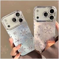 【お取り寄せ商品】iPhoneケース スマホケース iPhone17 iPhone16 iPhone15 iPhone14 雪 冬 可愛い オーロラ風 L9097