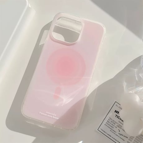 【お取り寄せ商品】iPhoneケース スマホケース iPhone15 iPhone14 シンプル ピンク 犬 MagSafe L8946