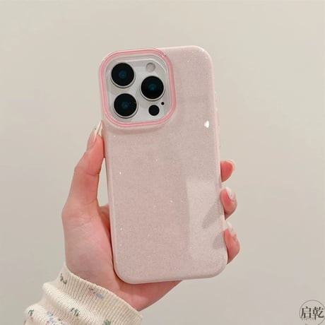 【お取り寄せ商品】iPhoneケース スマホケース iPhone16 iPhone15 iPhone14 シンプル 推し活 ラメ M7041