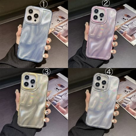 【お取り寄せ商品】iPhoneケース スマホケース iPhone16 iPhone15 iPhone14 シンプル キラキラ 光沢 L9007