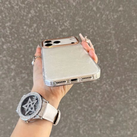 【お取り寄せ商品】iPhoneケース スマホケース iPhone17 iPhone16 iPhone15 シェル メタリック シンプル ラメ L9179