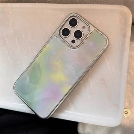 【お取り寄せ商品】iPhoneケース スマホケース iPhone16 iPhone15 iPhone14 かわいい おしゃれ オーロラ L9394