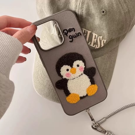 【お取り寄せ商品】iPhoneケース スマホケース iPhone16 iPhone15 iPhone14 かわいい ペンギン L9224