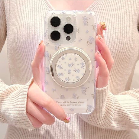 【お取り寄せ商品】iPhoneケース スマホケース iPhone16 iPhone15 iPhone14 大人かわいい 花柄 MagSafe L9289